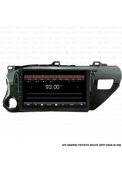 Toyota Hilux Android Multimedya Carplay Navigasyon Ekran - 8gb RAM+128 GB HDD - Myway modelleri