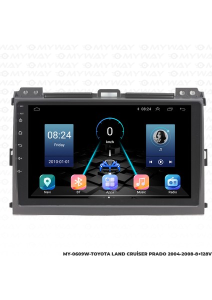 Toyota Land Cruiser Prado Android Multimedya Carplay Navigasyon Ekran - 8gb RAM+128 GB HDD - Myway indirimleri
