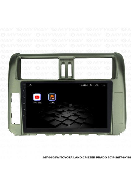 Toyota Land Cruiser Prado Android Multimedya Carplay Navigasyon Ekran - 8gb RAM+128 GB HDD - Myway modelleri