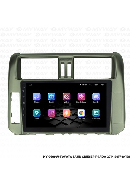 Toyota Land Cruiser Prado Android Multimedya Carplay Navigasyon Ekran - 8gb RAM+128 GB HDD - Myway fırsatları