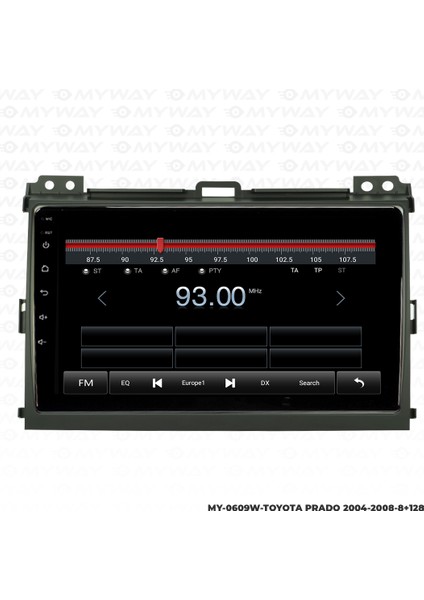 Toyota Prado Android Multimedya Carplay Navigasyon Ekran - 8gb RAM+128 GB HDD - Myway indirimleri