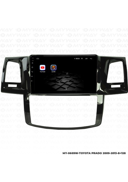 Toyota Prado Android Multimedya Carplay Navigasyon Ekran - 8gb RAM+128 GB HDD - Myway modelleri