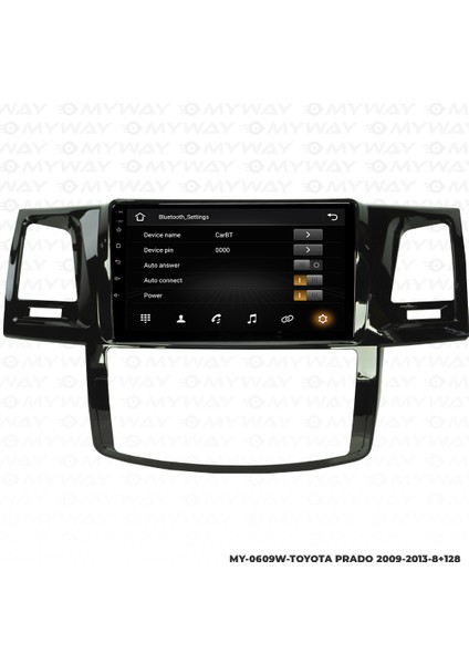 Toyota Prado Android Multimedya Carplay Navigasyon Ekran - 8gb RAM+128 GB HDD - Myway fırsatları