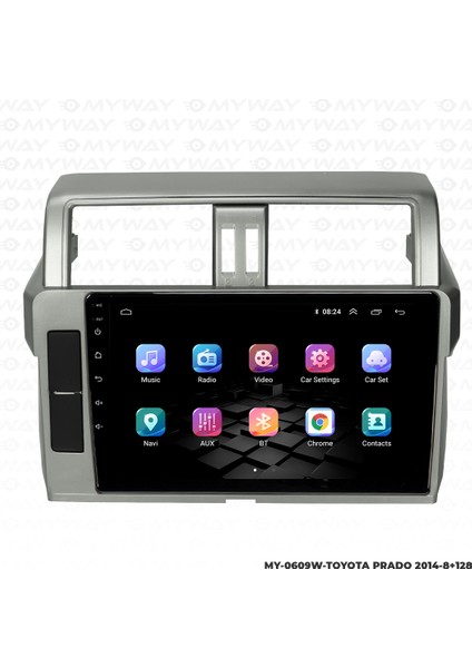 Toyota Prado Android Multimedya Carplay Navigasyon Ekran - 8gb RAM+128 GB HDD - Myway modelleri