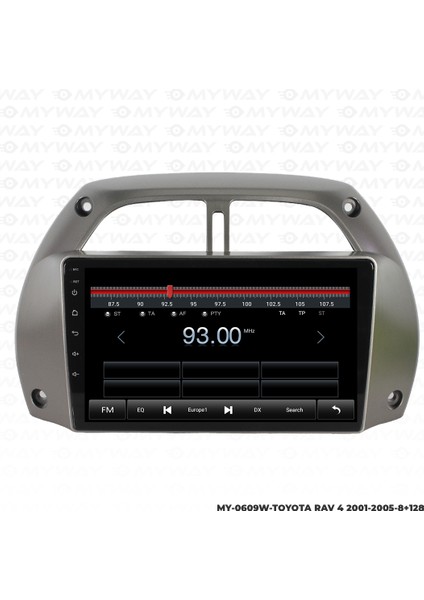 Toyota Rav4 Android Multimedya Carplay Navigasyon Ekran - 8gb RAM+128 GB HDD - Myway