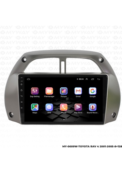 Toyota Rav4 Android Multimedya Carplay Navigasyon Ekran - 8gb RAM+128 GB HDD - Myway fiyatları