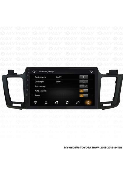 Toyota Rav4 Android Multimedya Carplay Navigasyon Ekran - 8gb RAM+128 GB HDD - Myway fırsatları