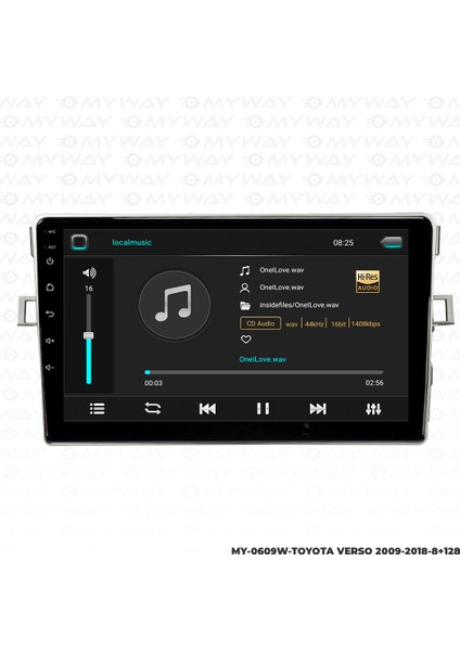 Toyota Verso Android Multimedya Carplay Navigasyon Ekran - 8gb RAM+128 GB HDD - Myway modelleri