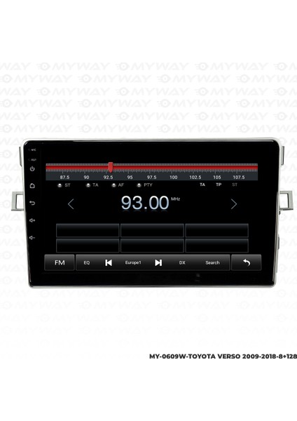 Toyota Verso Android Multimedya Carplay Navigasyon Ekran - 8gb RAM+128 GB HDD - Myway fırsatları