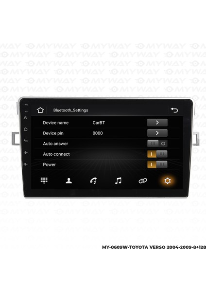 Toyota Verso Android Multimedya Carplay Navigasyon Ekran - 8gb RAM+128 GB HDD - Myway fiyatları