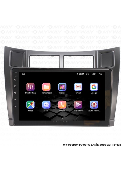 Toyota Yaris Android Multimedya Carplay Navigasyon Ekran - 8gb RAM+128 GB HDD - Myway fırsatları