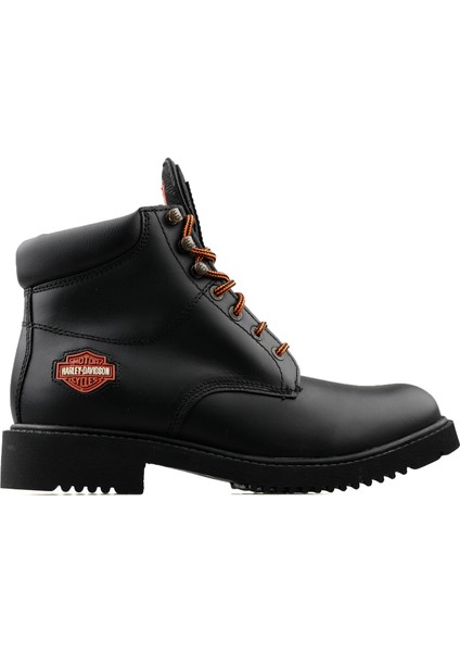 Mid Black Deri Erkek Bot