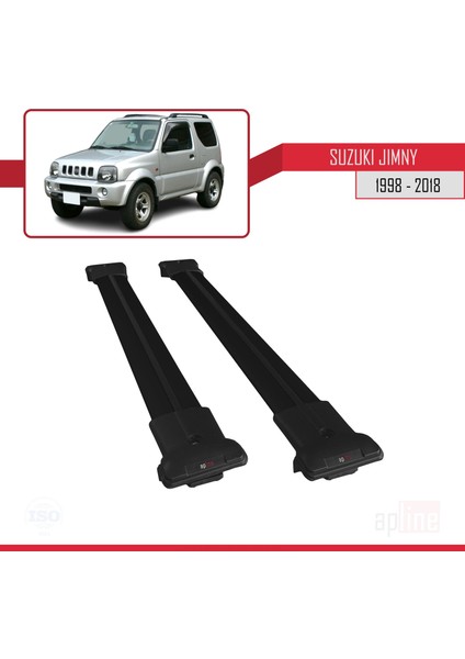 Suzuki Jimny 1998-2018 Arası Fly Model Ara Atkı Tavan Barı Siyah modelleri