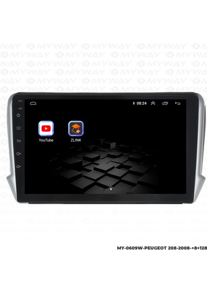 Peugeot 208 Android Multimedya Carplay Navigasyon Ekran - 8gb RAM+128 GB HDD - Myway fiyatları