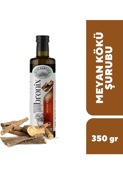 HERBS GARDEN Bronix Meyan Kökü Şurubu (Iksiri) Özü 350GR