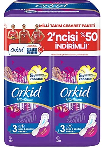 Platinum Gece 16'lı Hijyenik Ped x2 Adet