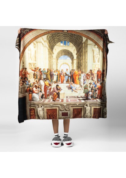 Atina Okulu- Sanat Eseri Polar Tv Battaniyesi