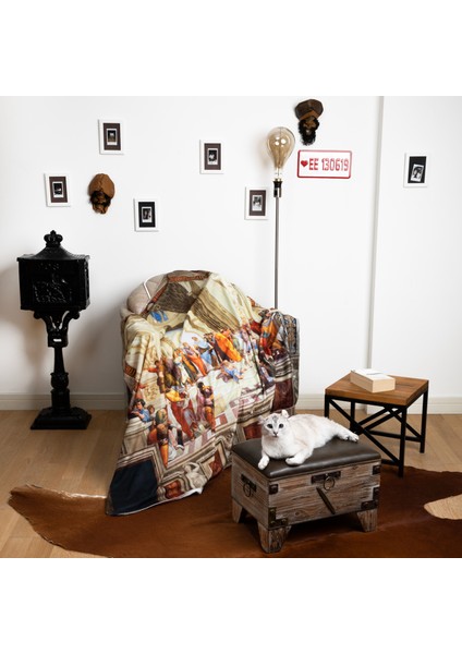 Atina Okulu- Sanat Eseri Polar Tv Battaniyesi modelleri