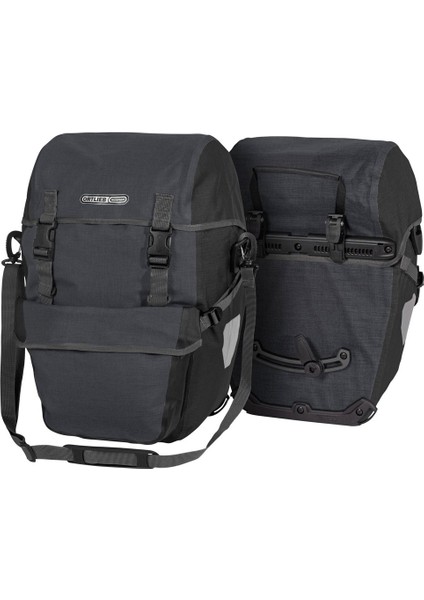 Ortlıeb F2704 Back-Packer Plus Arka Bisiklet Çanta 42L Granit-Siyah Ql2.1