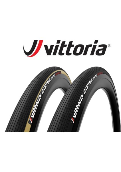 Vittoria Road Corsa Control 700X25 G2.0 Dış Lastik Blk/blk/blk