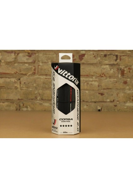 Vittoria Road Corsa Control 700X25 G2.0 Dış Lastik Blk/blk/blk