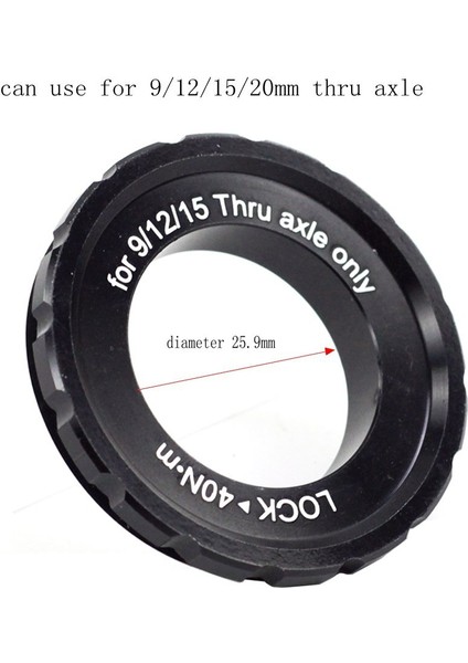 Xtr HB-M988 Sokma Mil Göbekler Için Ön Centerlock Kapağı 15/20MM