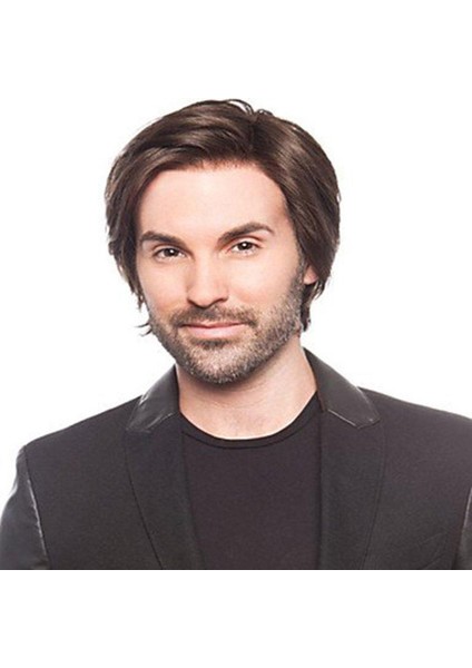 Ur Moda Saçak Saç Modeli Saç Peruk Erkekler Tüylü Kısa Düz Tam Peruk (Yurt Dışından) indirimleri