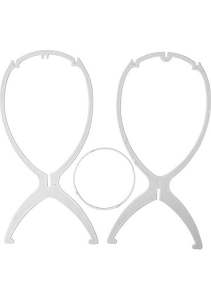 Takım 6 Adet Peruk Standı Tutucu Taşınabilir Dayanıklı Plastik Katlanır Peruk Tutucu Hairpieces Ekran Aracı Istikrarlı Peruk Standı Kurutma Makinesi Beyaz (Yurt Dışından)