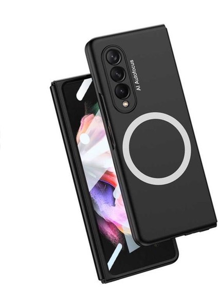 Galaxy Z Fold 3 Kılıf Wireless Şarj Özellikli Kıpta Magsafe Kapak