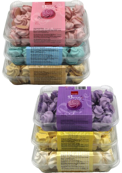 Karışık Beze 90 gr x 6 Adet