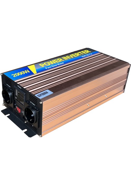 Tam Sinüs Güneş Paneli Sürücüsü 2000W 12V-220V Ac