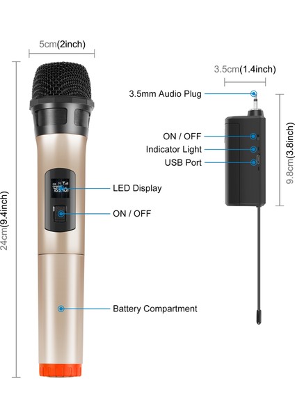 Wireses Dinamik Mikrofon (Yurt Dışından)