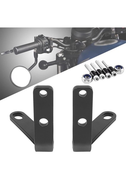 300 CMX300 Için 2x Gidon Arka Görünüm Yan Ayna Braketi - Siyah (Yurt Dışından) modelleri