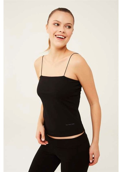 U.S. Polo Assn. 66276 Kadın Siyah İp Askılı Atlet fiyatları