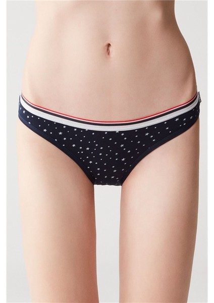 Kadın 66237 Kırmızı - Lacivertvert 3'lü Slip indirimleri
