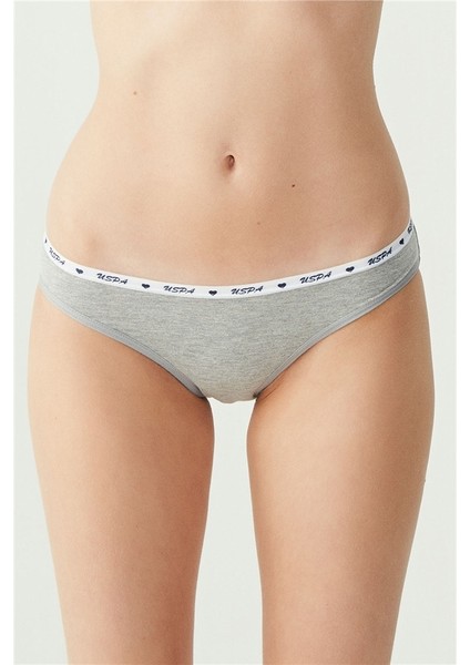 Kadın Kırmızı - Gri Melanj - Lacivertvert 66209 3'lü Slip modelleri