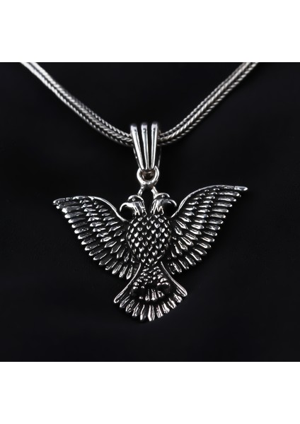 Gümüş Erkek Kartal Kolye