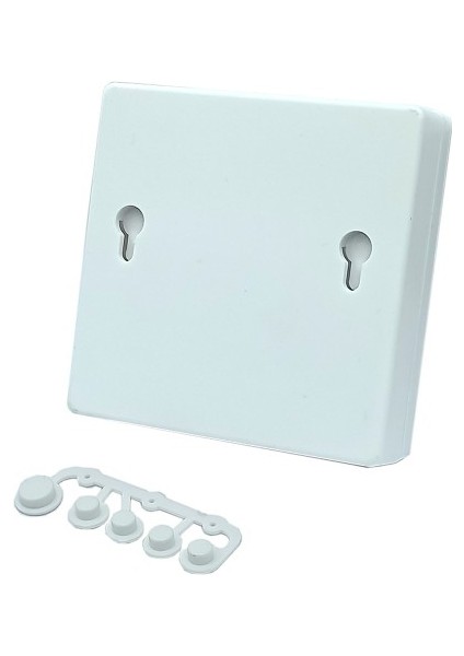 Roba Plastik Proje Kutusu 86X86MM Beyaz Duvara Yüzeye Montaj Tip 1602 LCD 3 Buton Elektronik