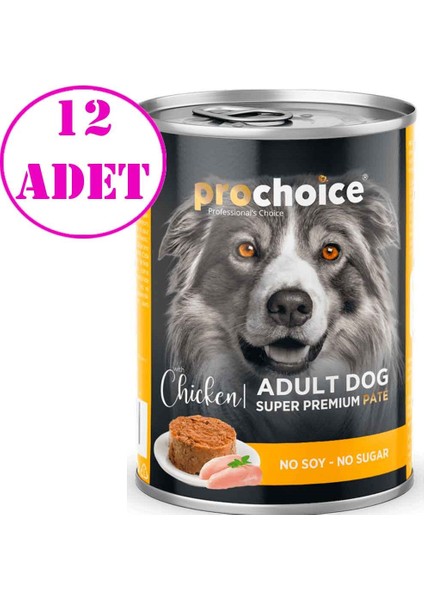 Tavuklu Ezme Köpek Konservesi 400 gr 12 Ad