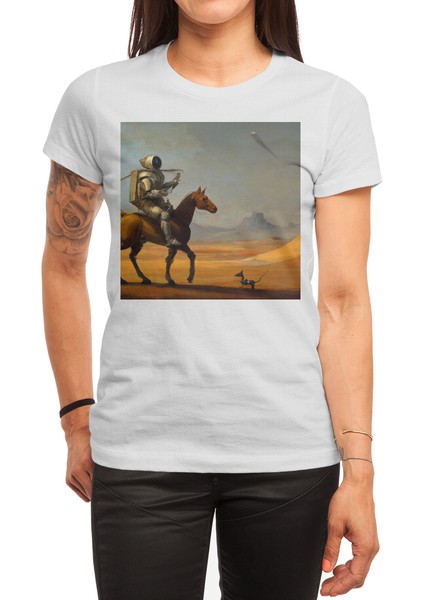 Galloping Through The Utopia Basin Beyaz Spor Tişört
