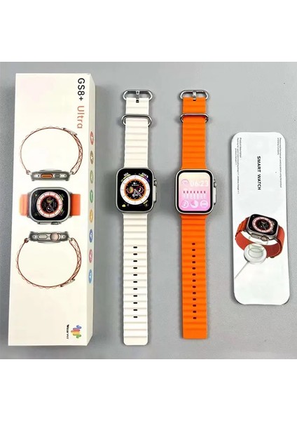 Boğazova Teknoloji Watch 8 Ultra Gs8 Plus 2.05" Hd Ekran Gerçek 49MM Akıllı Saat Çift Kordon