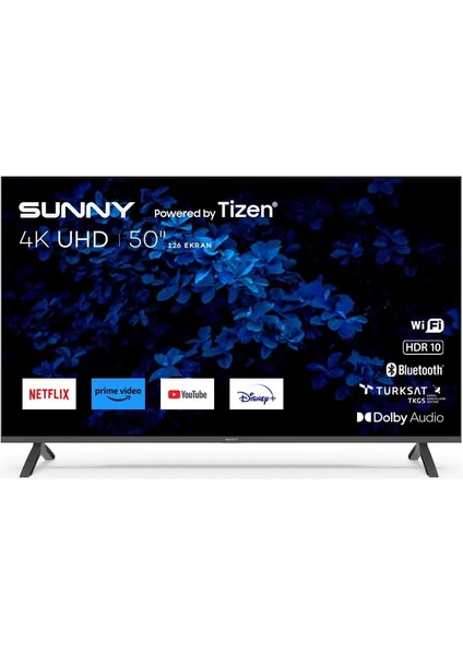 SN50FMN501 50" 127 Ekran Dahili Uydu Alıcılı 4K Ultra HD Smart LED TV