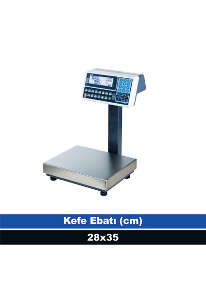 28X35 30 kg 5 gr Hesaplamalı Terazi (Onaylı)