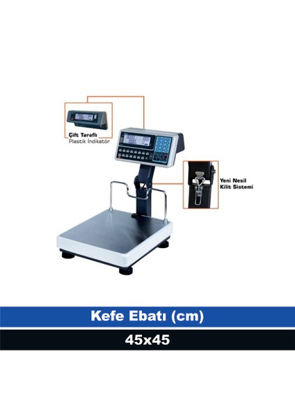Meb 150 kg 20 gr Hesaplamalı Katlanır Boyun Terazi (Onaylı)