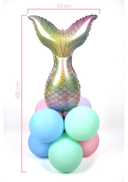 Çok Renkli Deniz Kızı Kuyruğu Balon Set fiyatları