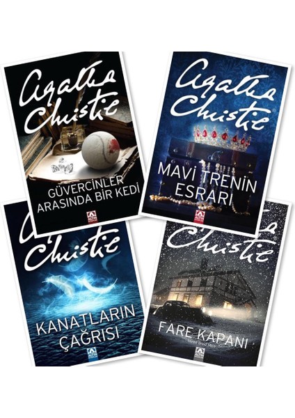 Güvercinler Arasında Bir Kedi - Mavi Trenin Esrarı - Kanatların Çağrısı - Fare Kapanı - 4 Kitap
