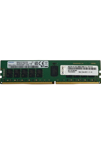 32GB Lenovo 4X77A08633 Truddr4 3200MHZ 2rx4 1.2V Rdımm Thınksystem