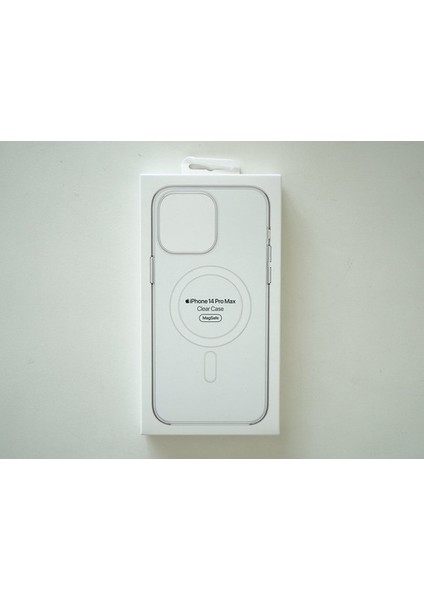 Apple iPhone 14 Promax Magsafe Destekli Şeffaf Kılıf Kablosuz Sarj ile Uyumlu