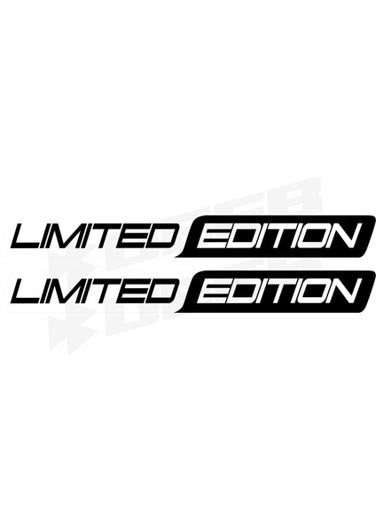 Limited Edition Long Two Color Sticker Siyah