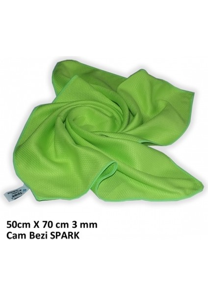 3'lü Spark Mikrofiber Oto Kurulama ve Cam Bezi  Büyük Boy 50*70